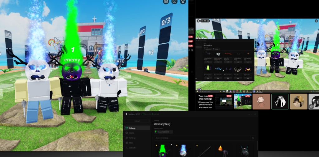 Two players seeing the same synced avatars in the same Roblox server